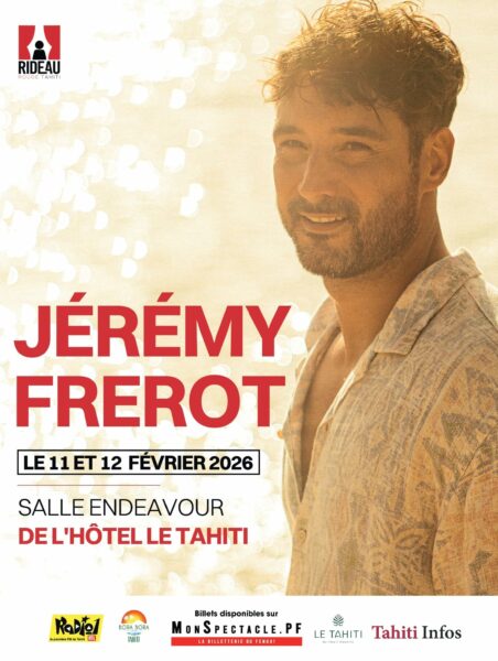 Jérémy Frérot en concert à Tahiti