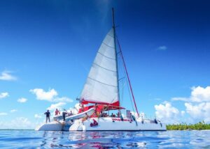 Tetiaroa en catamaran