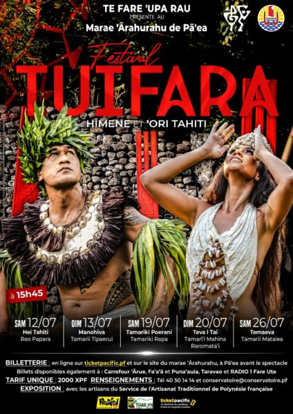 Tuifara, au Marae Arahurahu