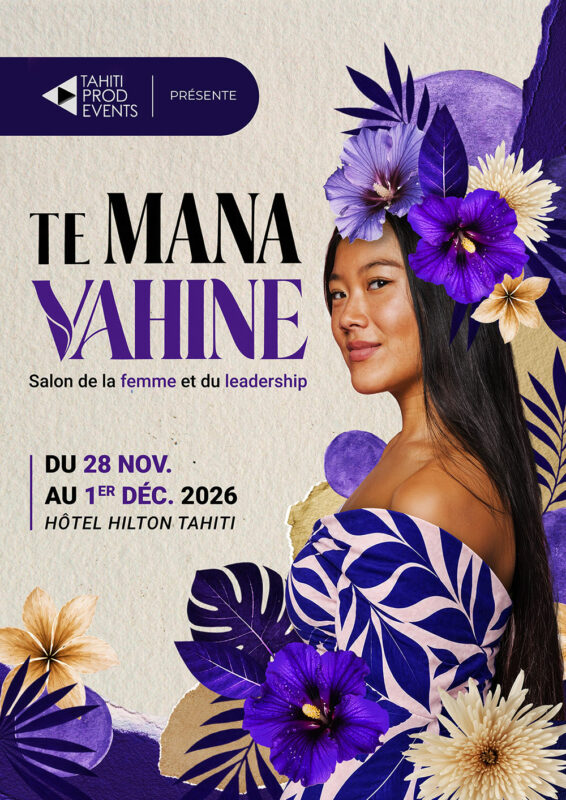 Affiche Te Mana Vahine au Hilton Tahiti, du 28 novembre au 1er décembre 2026
